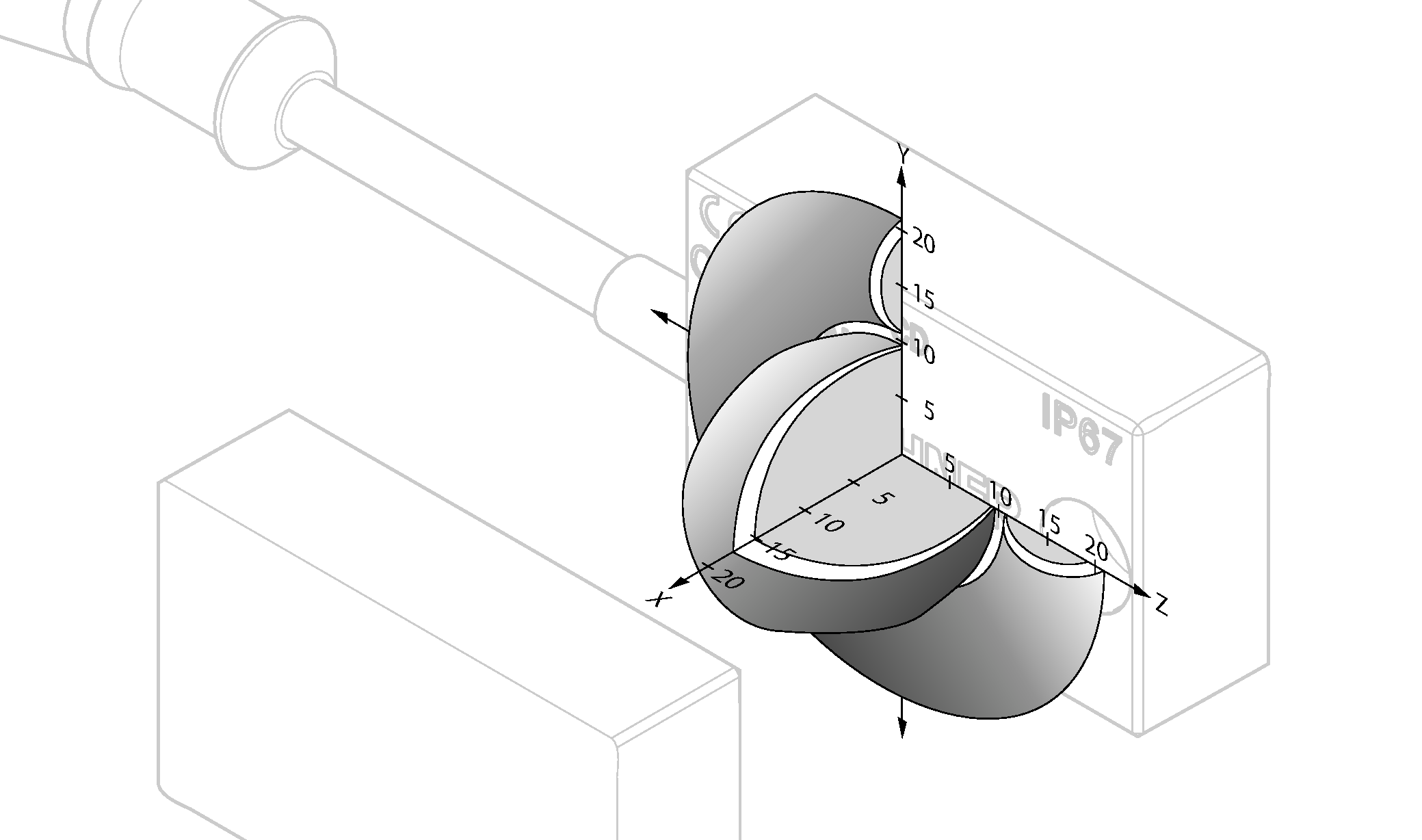 <p>Typical actuating range</p>