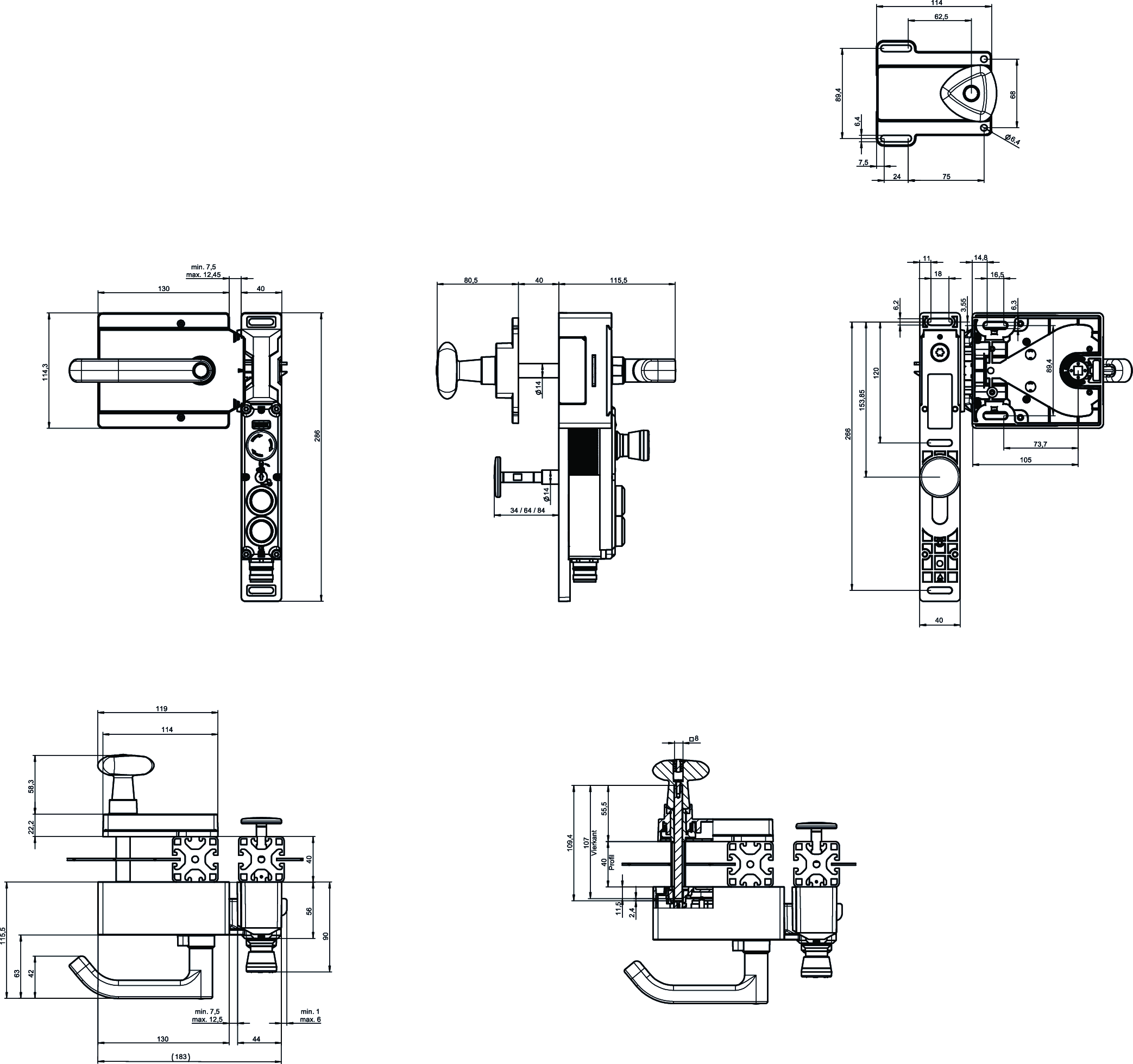 Dimensional drawings