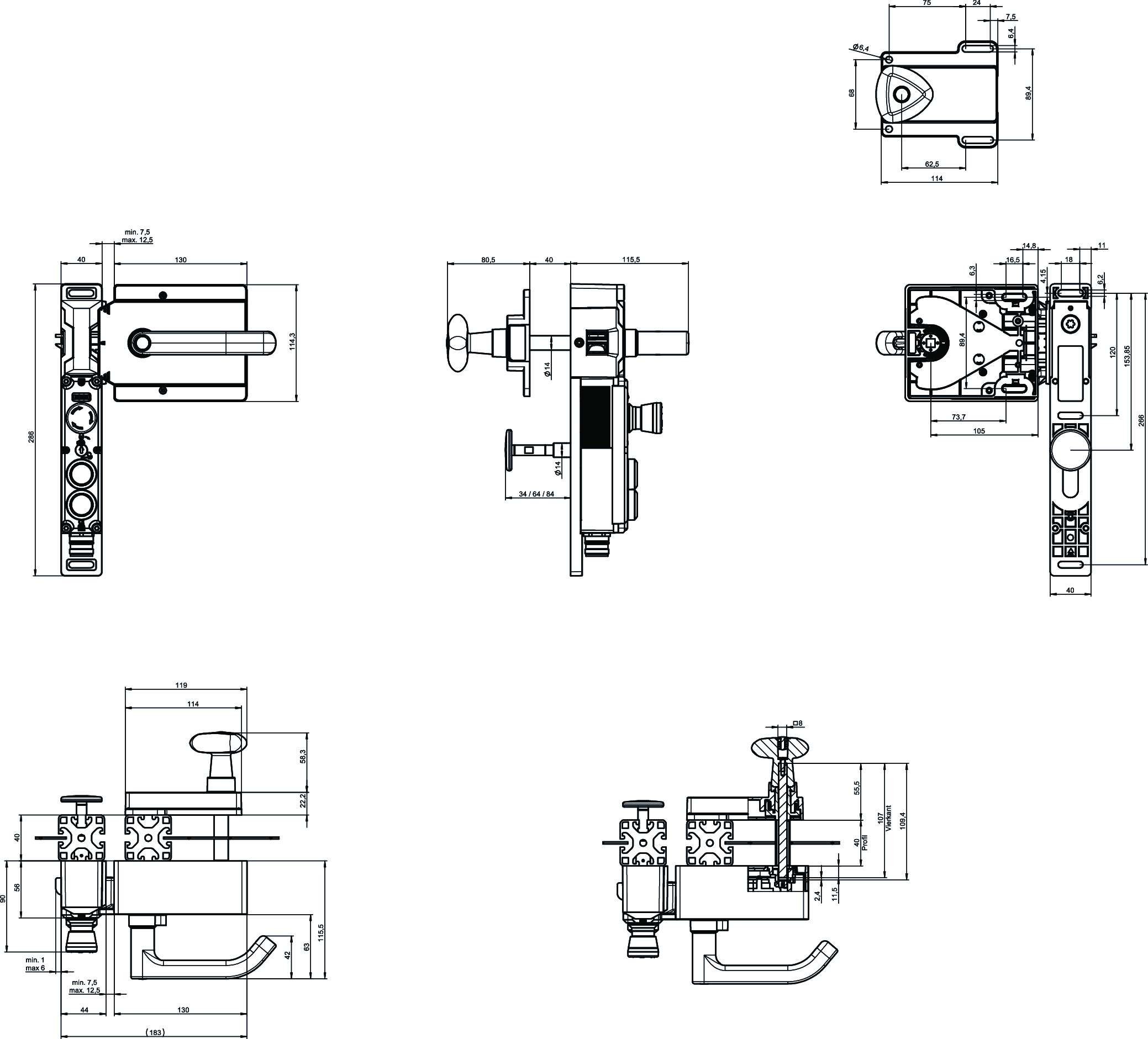 Dimensional drawings