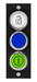 MSM-1-P-CA-PPP-I7-168641<br>Submodule MSM-1-P... (2 illuminated pushbuttons with symbol at top/bottom, 1 illuminated pushbutton in the middle)