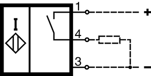 Elemento de comutação contato de trabalho CC, PNP777, l1 = 12 mm779, l1 = 16 mm