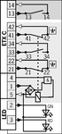 Připojovací schéma ETX CAC/DC 24 V
